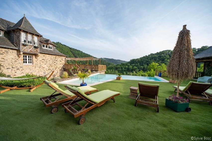 Chateau De Longcol Otel La Fouillade Dış mekan fotoğraf